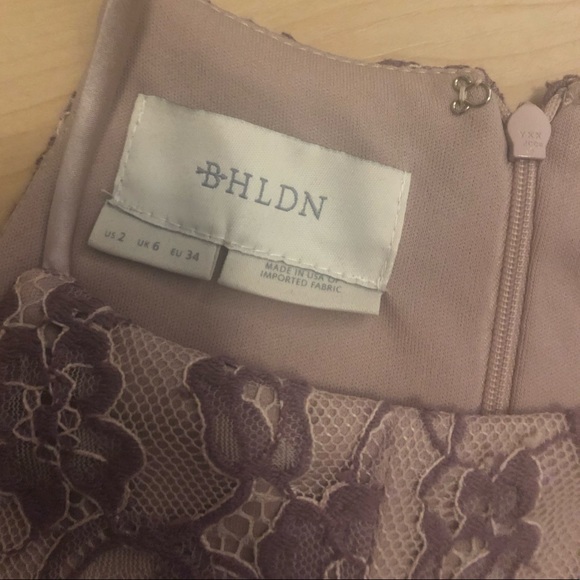 Anthropology bhldn purple lace dress size 2 - Picture 5 of 6